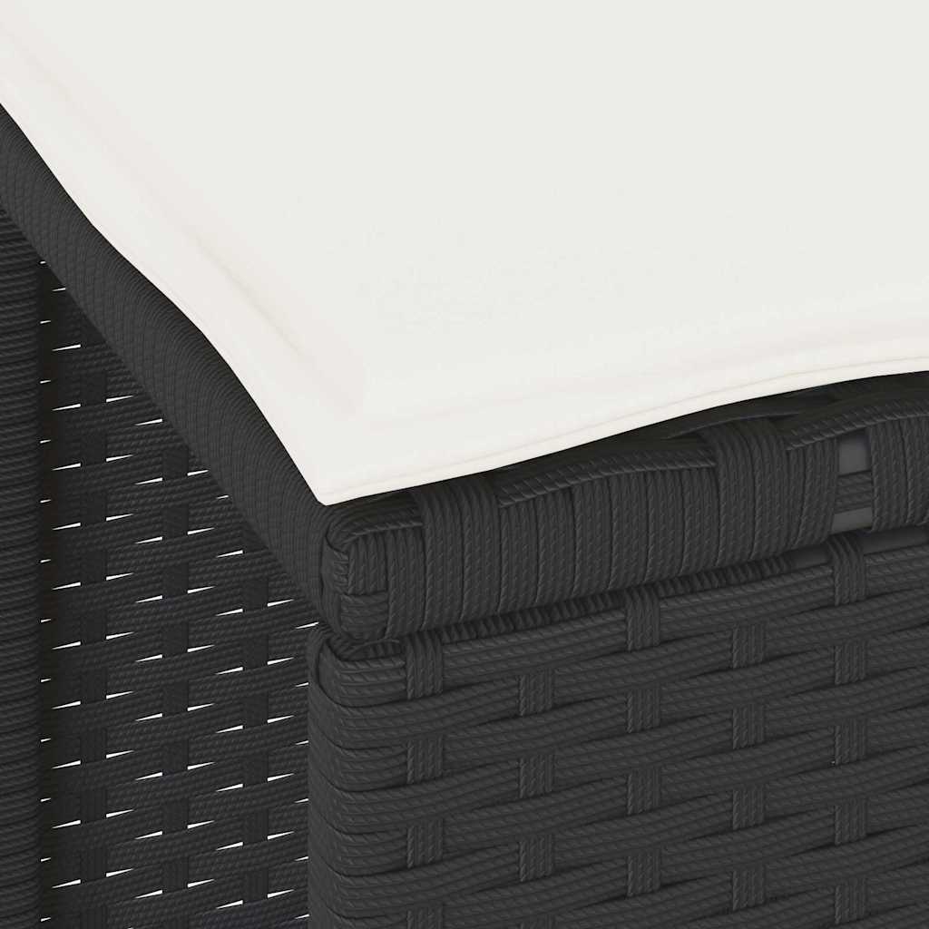 Garten Essgruppe Schwarz Poly-Rattan