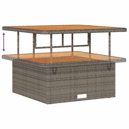 Garten Essgruppe Grau Poly-Rattan