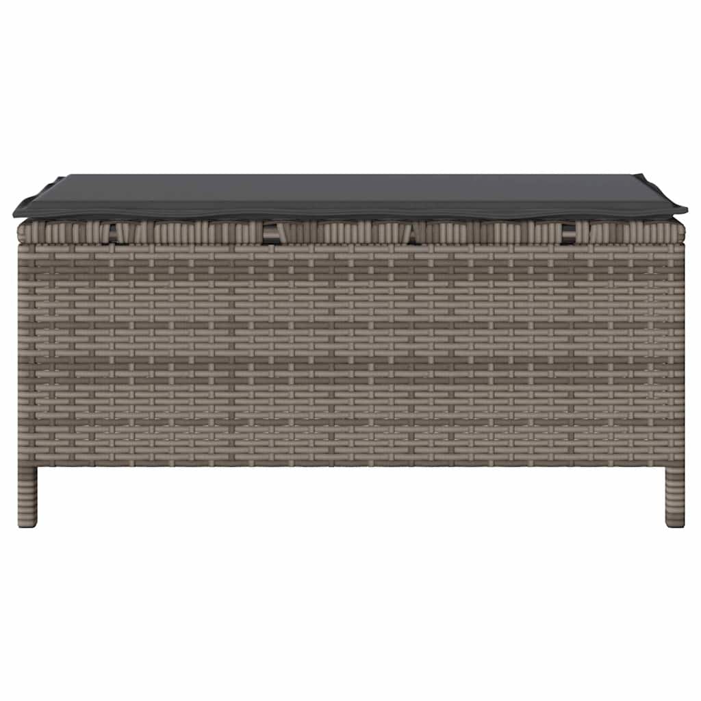 Garten Essgruppe Grau Poly-Rattan