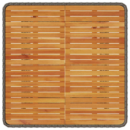 Garten Essgruppe Grau Poly-Rattan