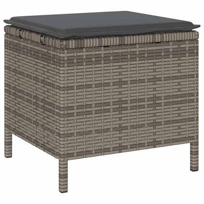 Garten Essgruppe Grau Poly-Rattan