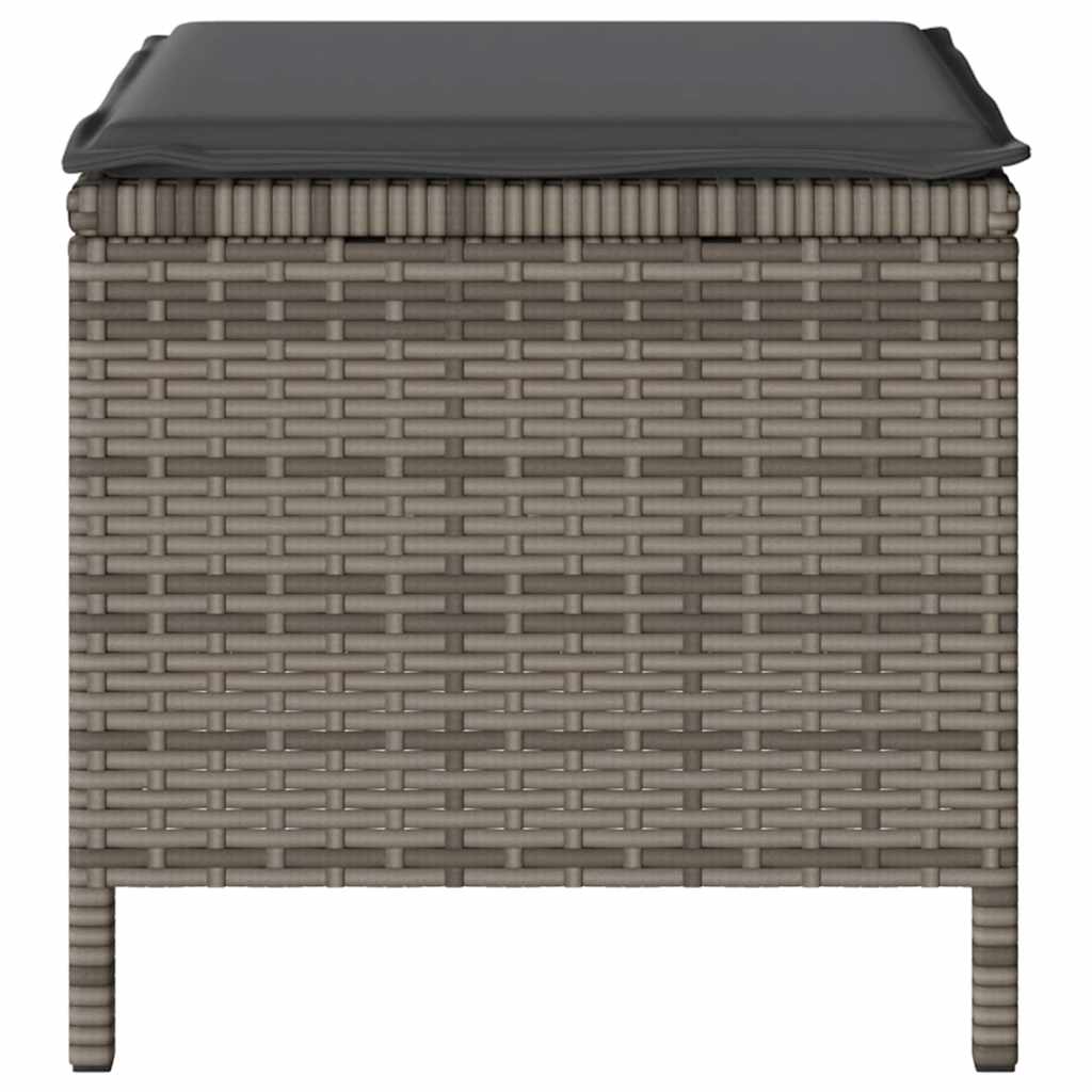 Garten Essgruppe Grau Poly-Rattan