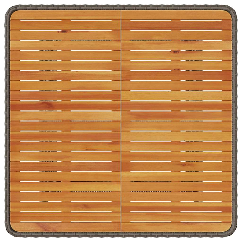 Garten Essgruppe Grau Poly-Rattan