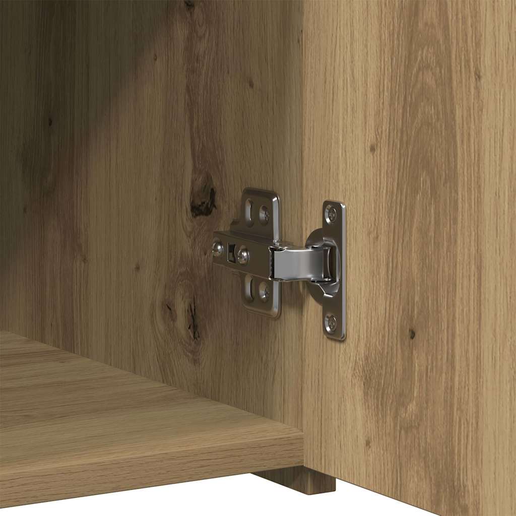 Sideboard Eiche handwerklich 30 x 42.5 x 93 cm Holzwerkstoff