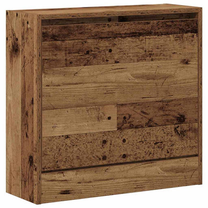 Schuhschrank mit Speicher Altholz 60 x 21 x 57 cm Holzwerkstoff