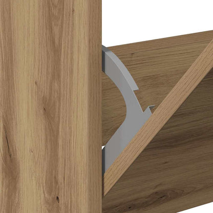 Schuhschrank Artisan-Eiche 80 x 21 x 125.5 cm Holzwerkstoff