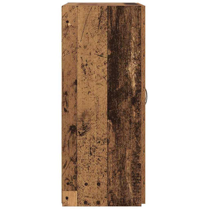 Büroschrank mit Regal Altholz 60 x 32 x 77.5 Holzwerkstoff