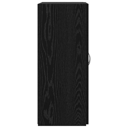 Büroschrank Schwarz Eichen-Optik 60 x 32 x 77.5 Holzwerkstoff