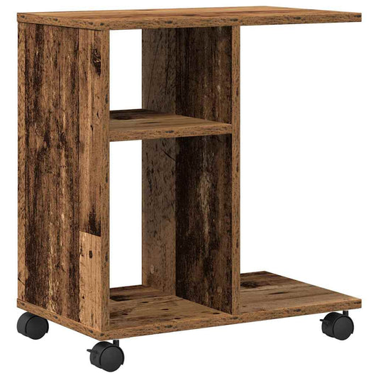 Beistelltisch mit Regal Altholz 50 x 30 x 55 cm Holzwerkstoff