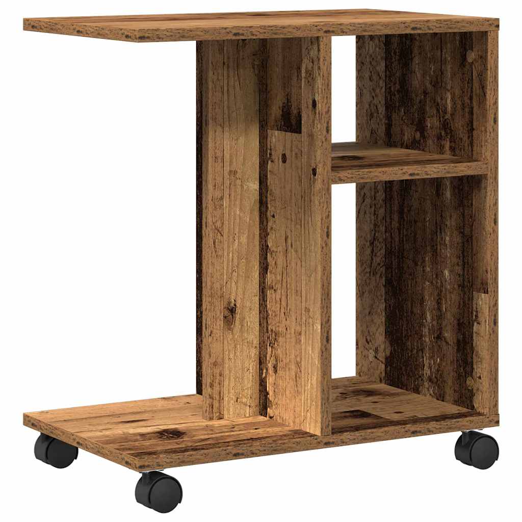 Beistelltisch mit Regal Altholz 50 x 30 x 55 cm Holzwerkstoff