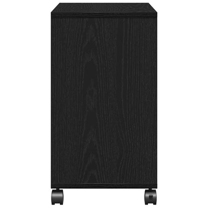 Beistelltisch mit Regal Schwarz Eichen-Optik 50 x 30 x 55 cm