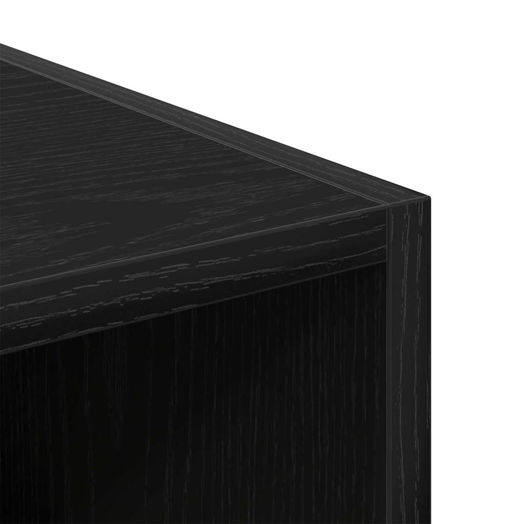 Kleiderschrank Schwarz Eichen-Optik 30 x 50 x 200 cm