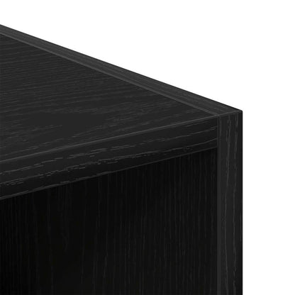 Kleiderschrank Schwarz Eichen-Optik 30 x 50 x 200 cm