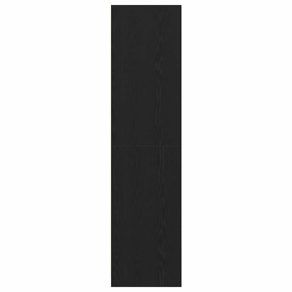 Kleiderschrank Schwarz Eichen-Optik 30 x 50 x 200 cm