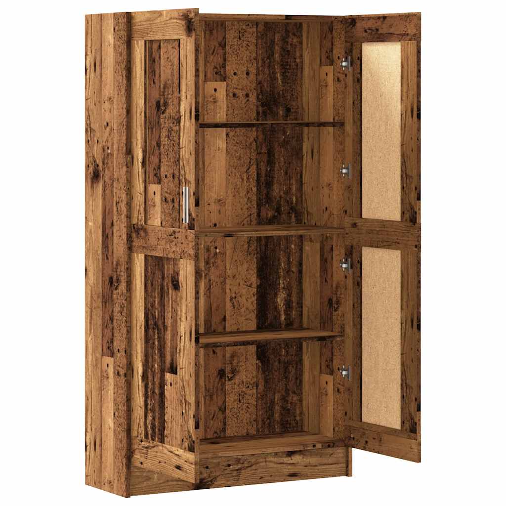 Bücherschrank Altholz-Optik 82,5x30,5x150 cm Holzwerkstoff