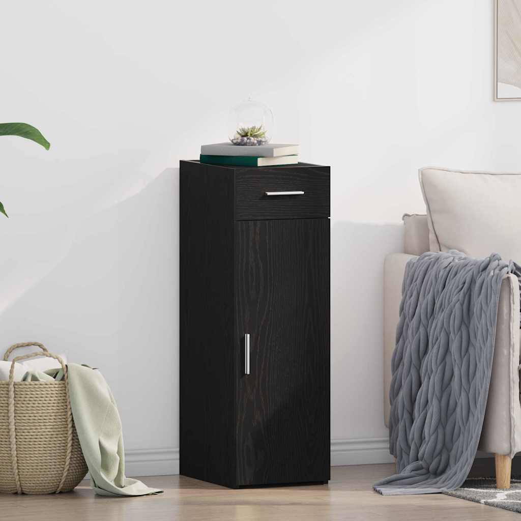 Sideboard Schwarze Eiche 30 x 42.5 x 93 cm Holzwerkstoff