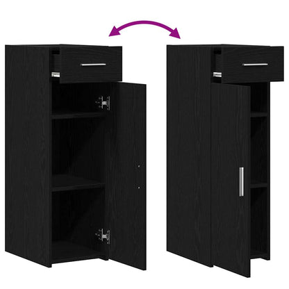 Sideboard Schwarze Eiche 30 x 42.5 x 93 cm Holzwerkstoff