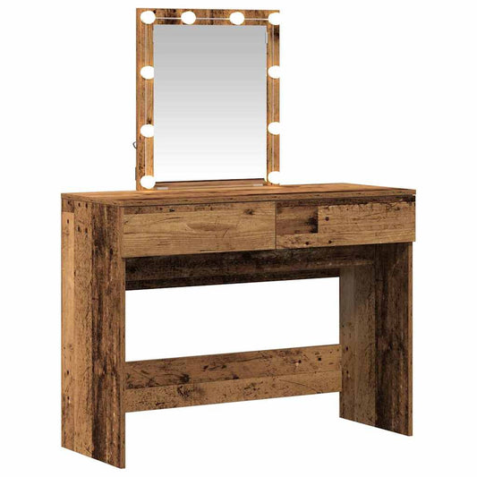 Schminktisch Altholz 100 x 40 x 130 cm Holzwerkstoff