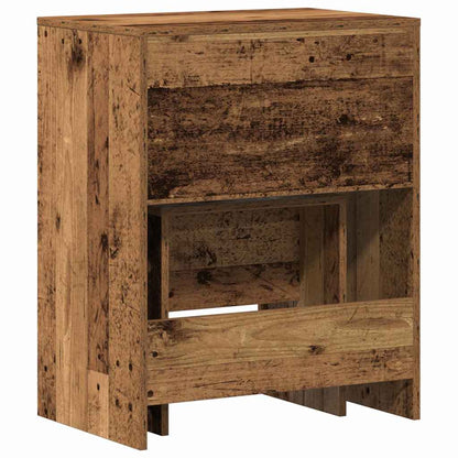 Schminktisch mit Speicher Altholz 60 x 40 x 75 cm Holzwerkstoff