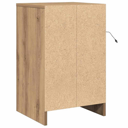 Nachttisch Eiche handwerklich 38 x 34 x 61 cm Holzwerkstoff