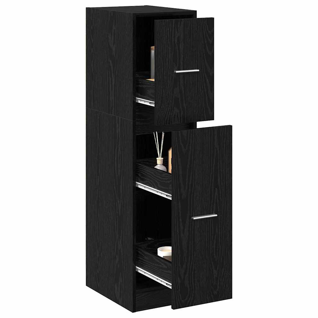 Apothekerschrank Schwarze Eiche 30 x 41 x 118 cm Holzwerkstoff