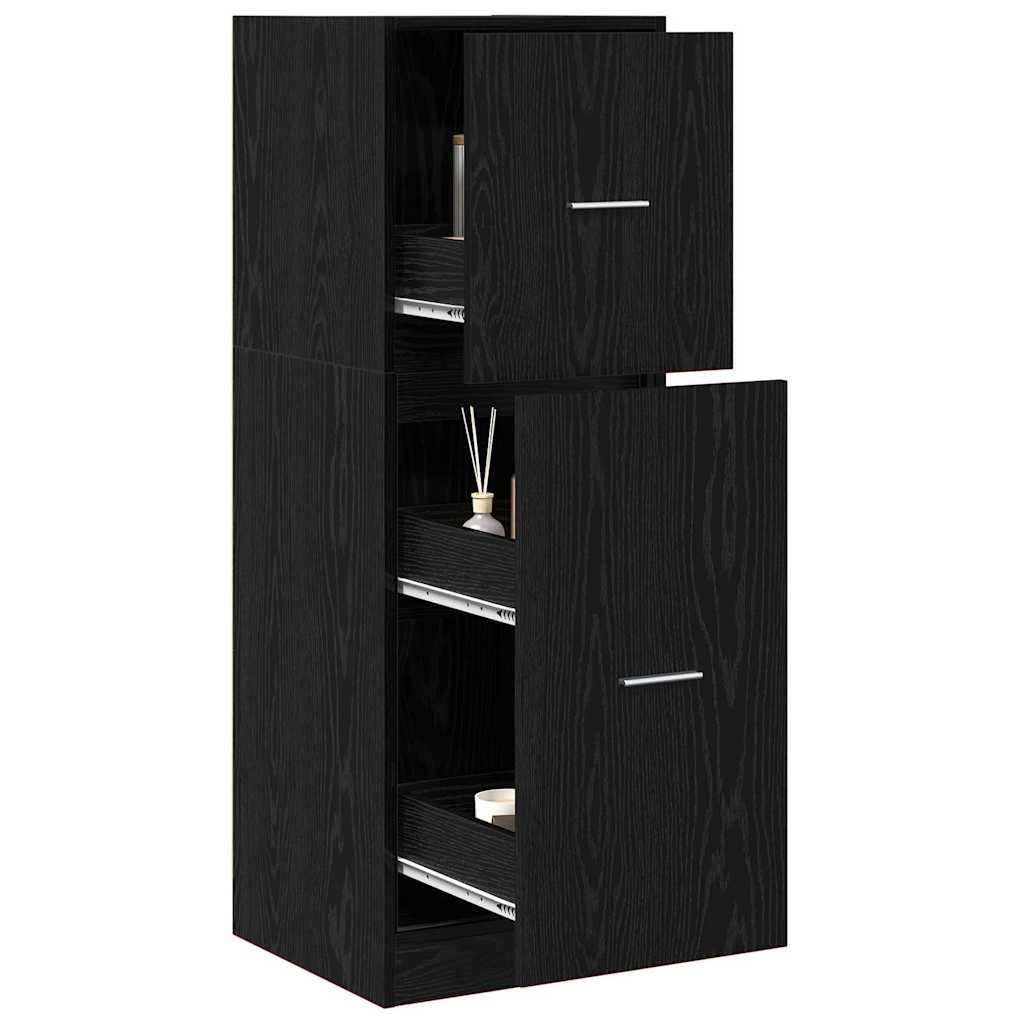 Apothekerschrank Schwarze Eiche 40 x 41 x 118 cm Holzwerkstoff