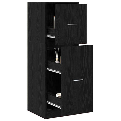 Apothekerschrank Schwarze Eiche 40 x 41 x 118 cm Holzwerkstoff