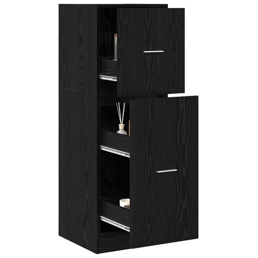Apothekerschrank Schwarze Eiche 40 x 41 x 118 cm Holzwerkstoff