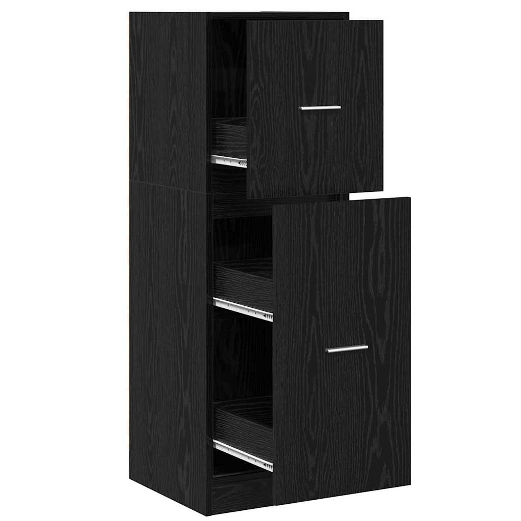 Apothekerschrank Schwarze Eiche 40 x 41 x 118 cm Holzwerkstoff