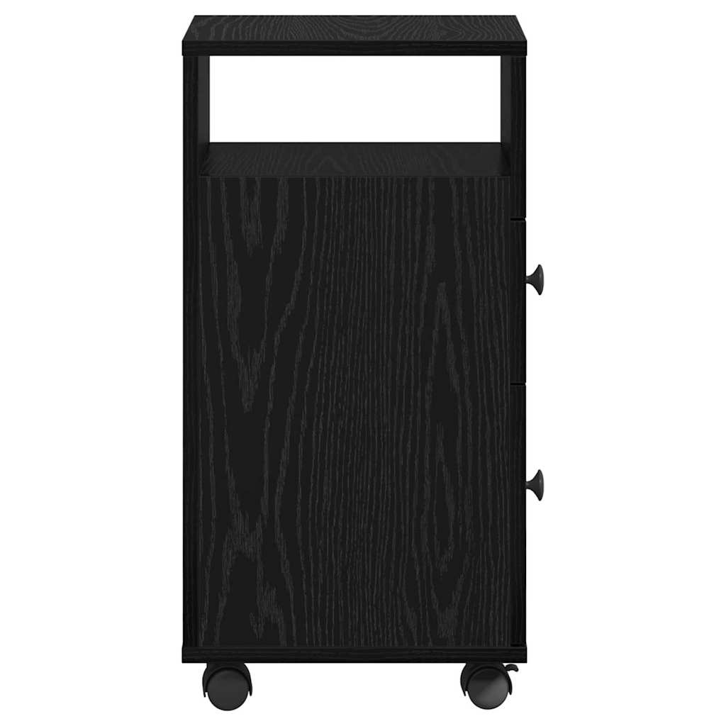 Badezimmermöbel-Set Schwarz Eichen-Optik 33 x 23 x 65 cm