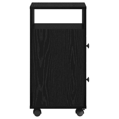 Badezimmermöbel-Set Schwarz Eichen-Optik 33 x 23 x 65 cm