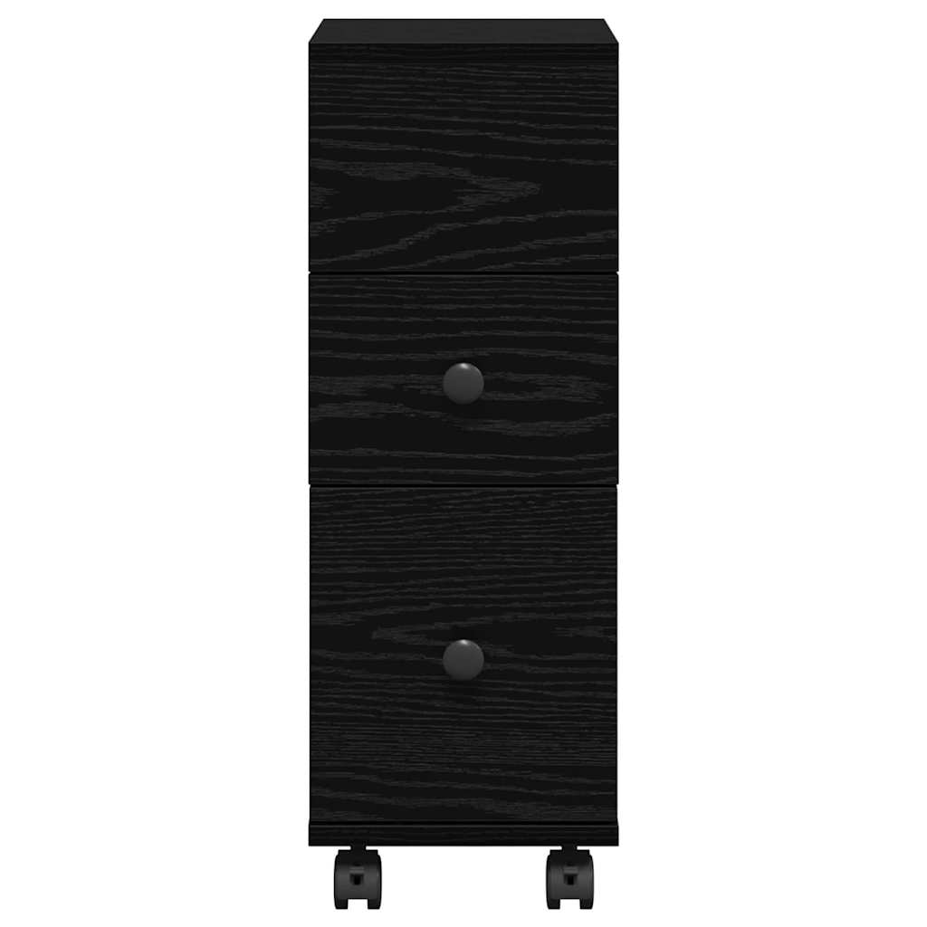 Badezimmermöbel-Set Schwarz Eichen-Optik 33 x 23 x 65 cm