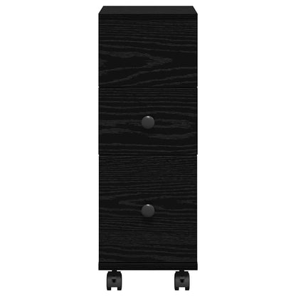 Badezimmermöbel-Set Schwarz Eichen-Optik 33 x 23 x 65 cm