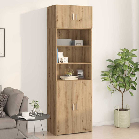 Wandschrank Eiche handwerklich 70 x 42,5 x 40 cm Holzwerkstoff