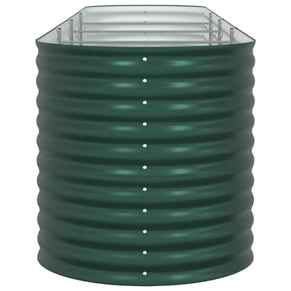 Garten-Hochbeet Grün 400 x 80 x 81 cm Stahl