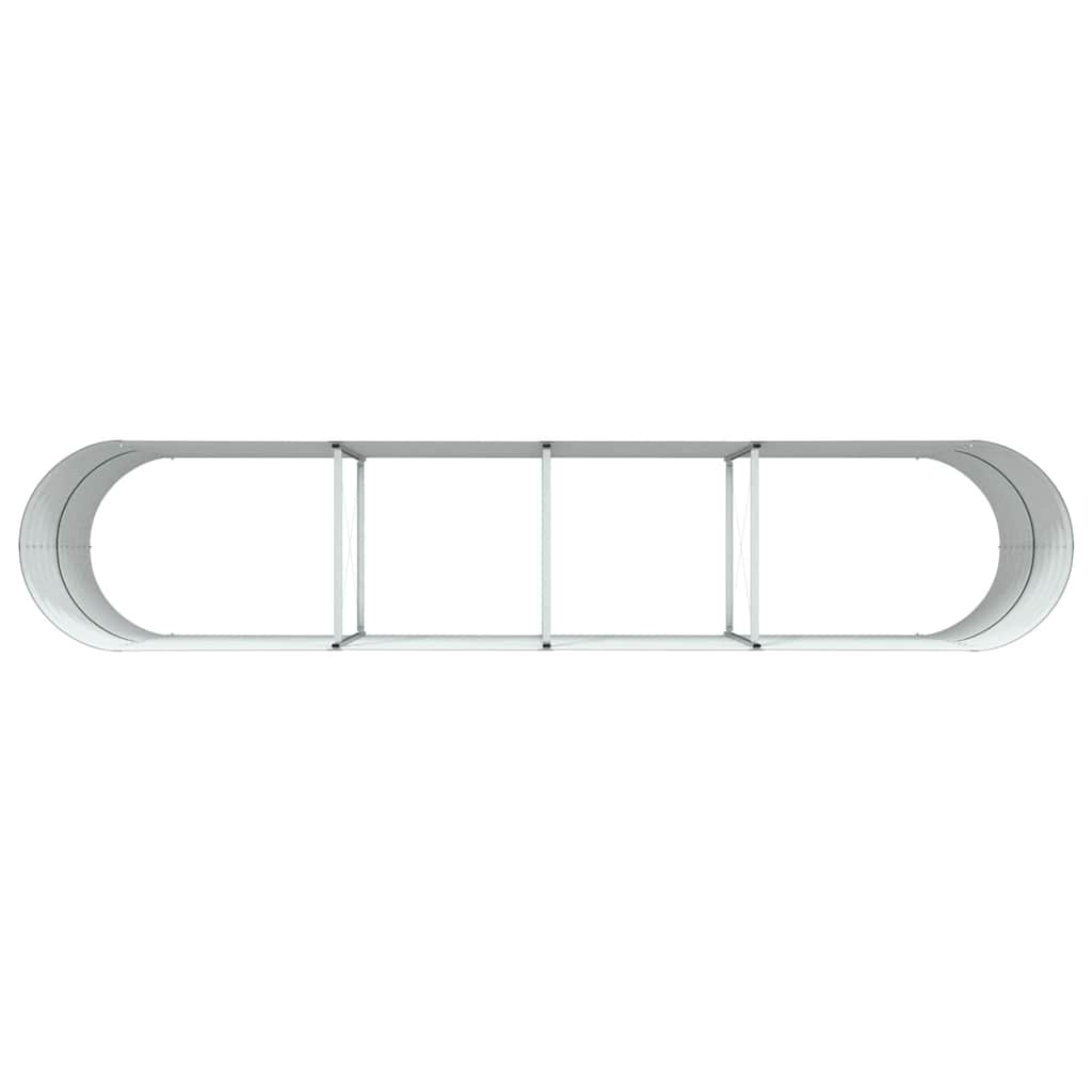 Garten-Hochbeet Grün 400 x 80 x 81 cm Stahl