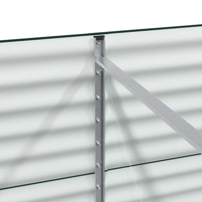 Garten-Hochbeet Grün 320 x 80 x 81 cm Stahl