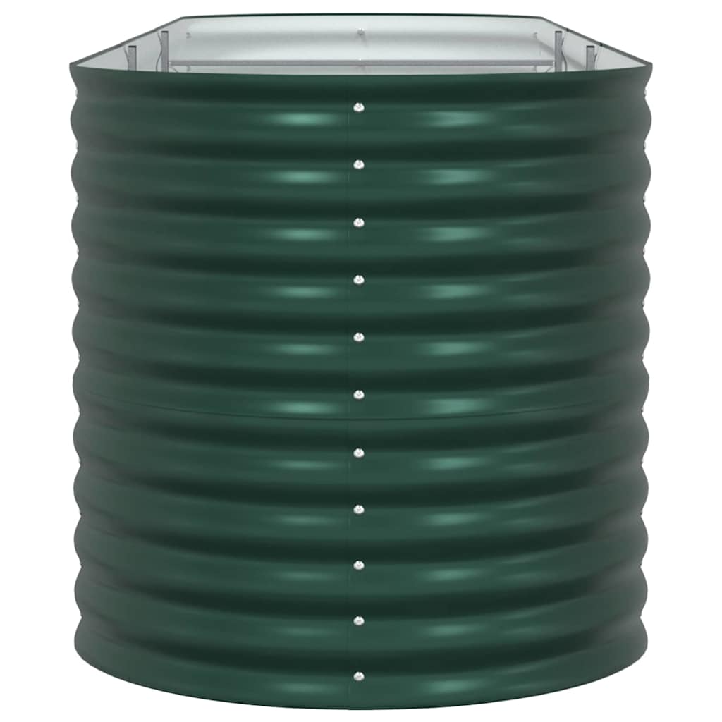 Garten-Hochbeet Grün 320 x 80 x 81 cm Stahl