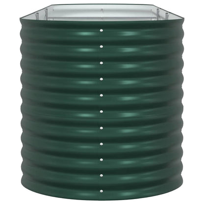 Garten-Hochbeet Grün 320 x 80 x 81 cm Stahl