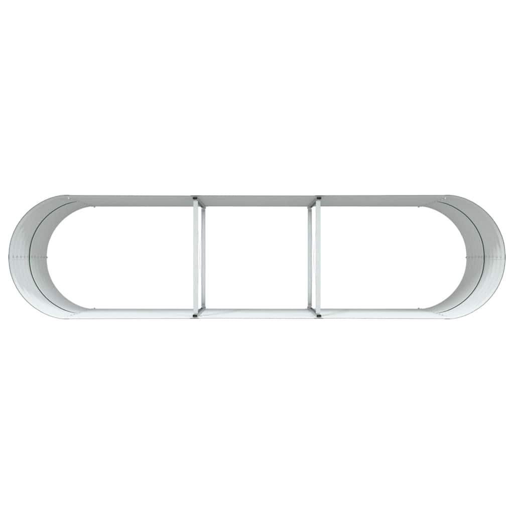 Garten-Hochbeet Grün 320 x 80 x 81 cm Stahl