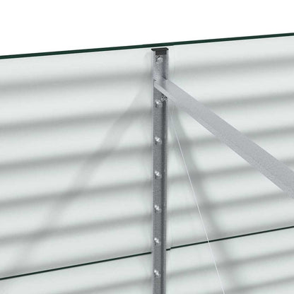 Garten-Hochbeet Grün 240 x 80 x 81 cm Stahl