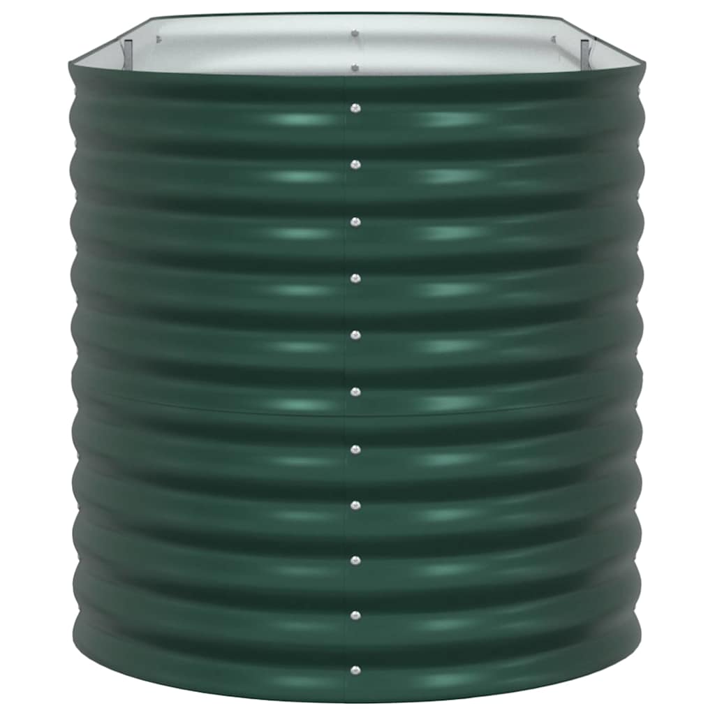 Garten-Hochbeet Grün 240 x 80 x 81 cm Stahl