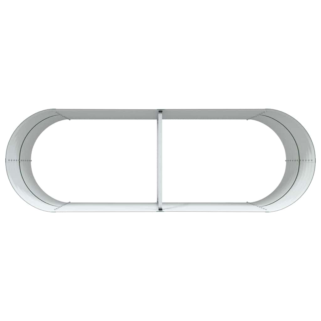 Garten-Hochbeet Grün 240 x 80 x 81 cm Stahl