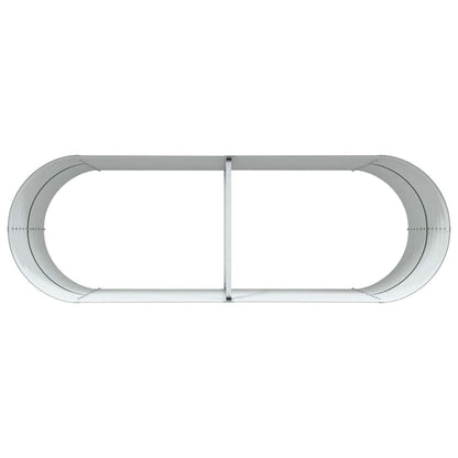 Garten-Hochbeet Grün 240 x 80 x 81 cm Stahl