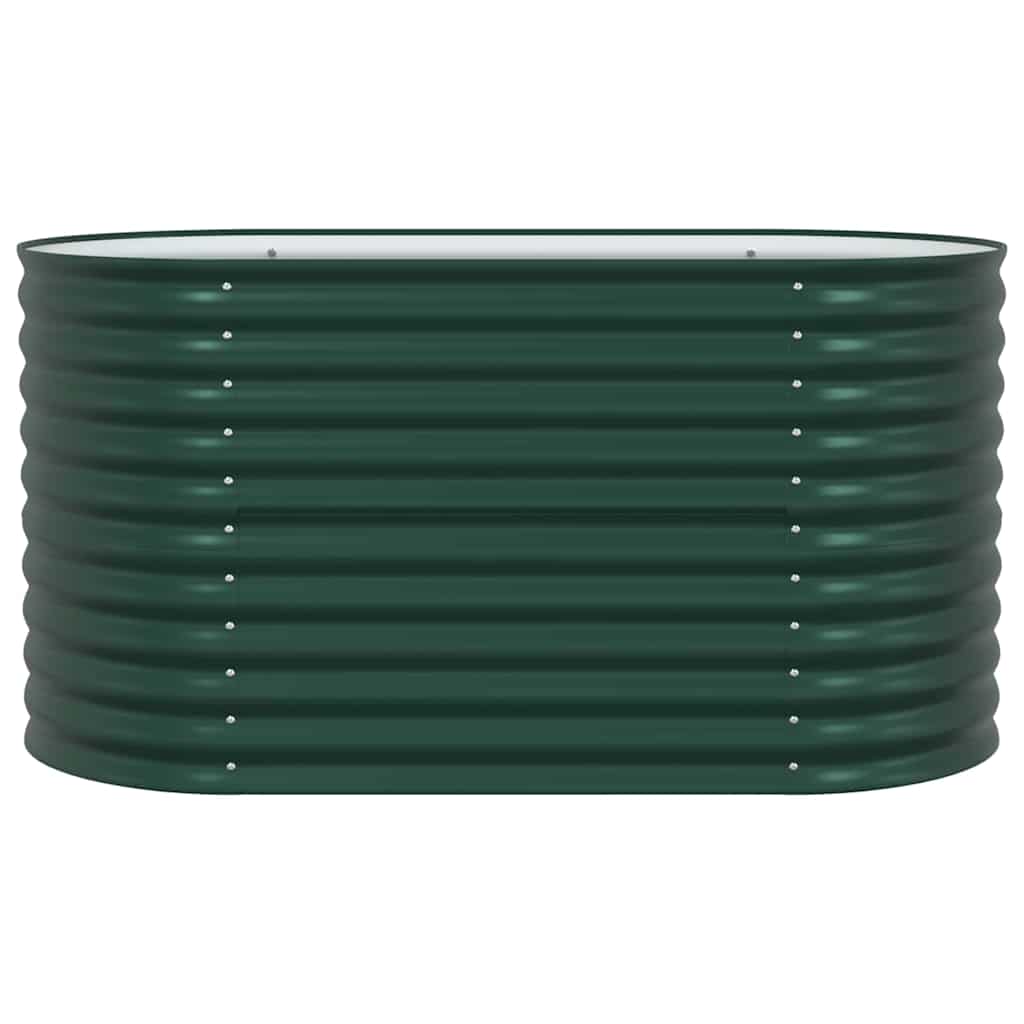 Garten-Hochbeet Grün 160 x 80 x 81 cm Stahl