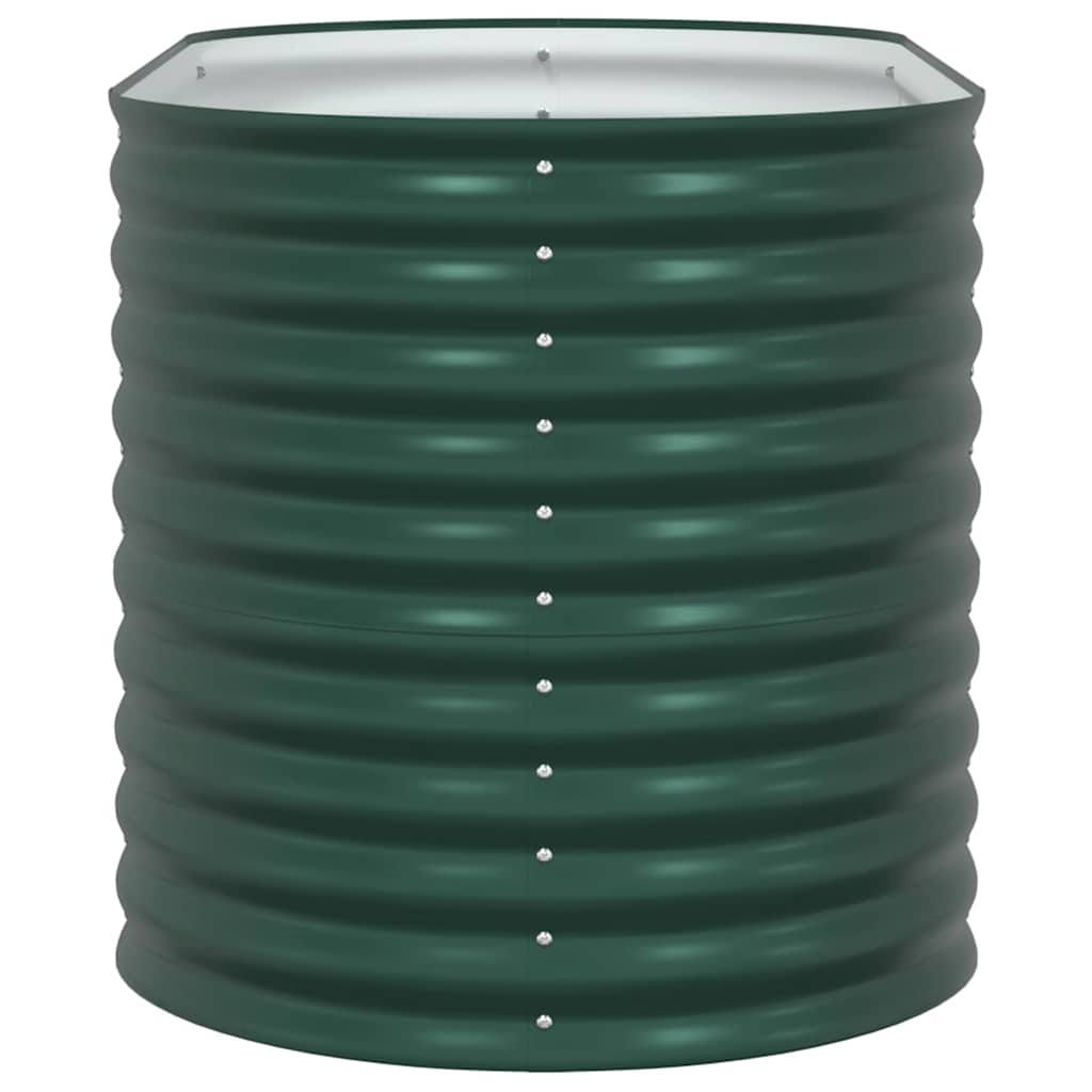 Garten-Hochbeet Grün 160 x 80 x 81 cm Stahl