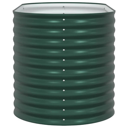 Garten-Hochbeet Grün 160 x 80 x 81 cm Stahl