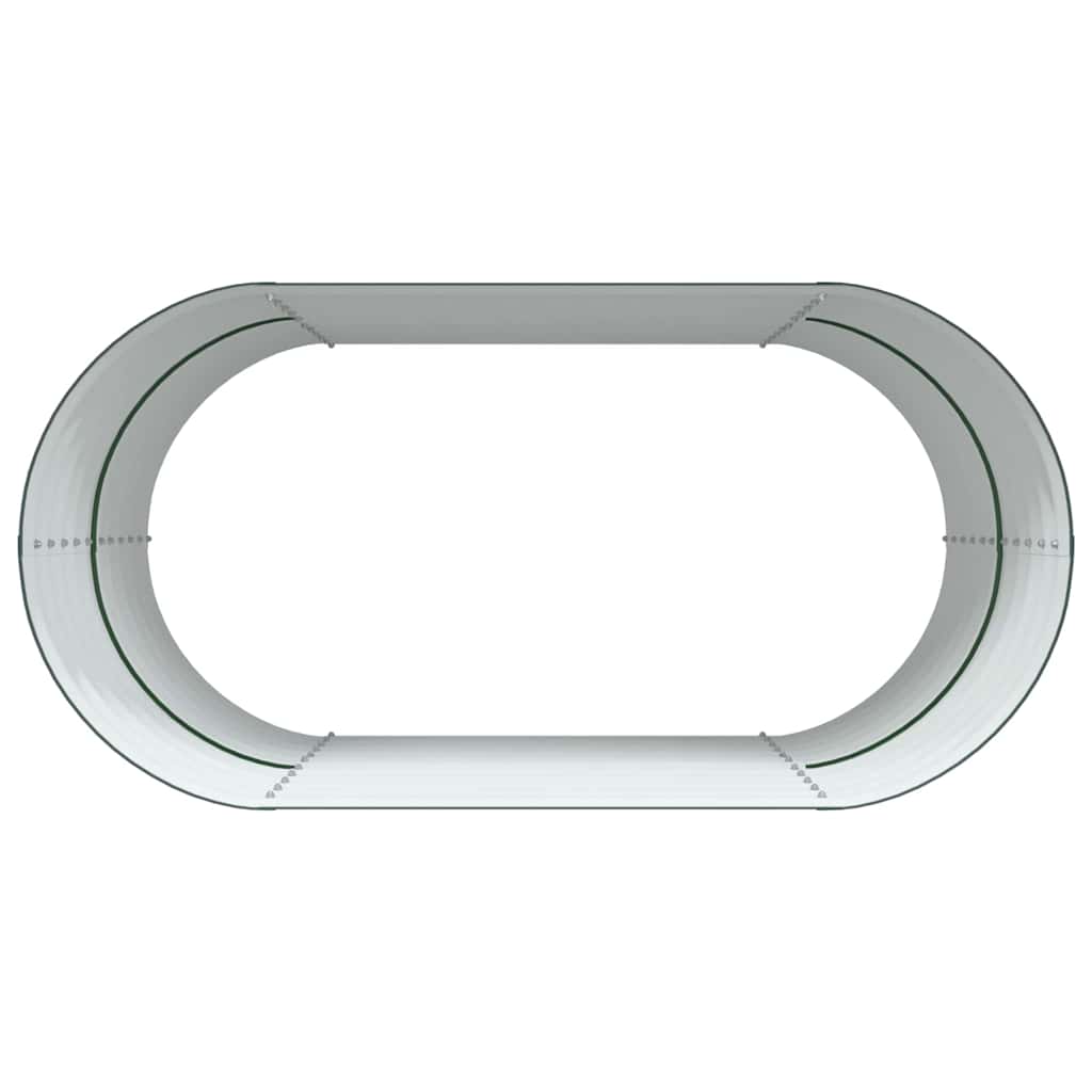 Garten-Hochbeet Grün 160 x 80 x 81 cm Stahl