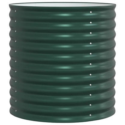 Garten-Hochbeet Grün 80 x 80 x 81 cm Stahl