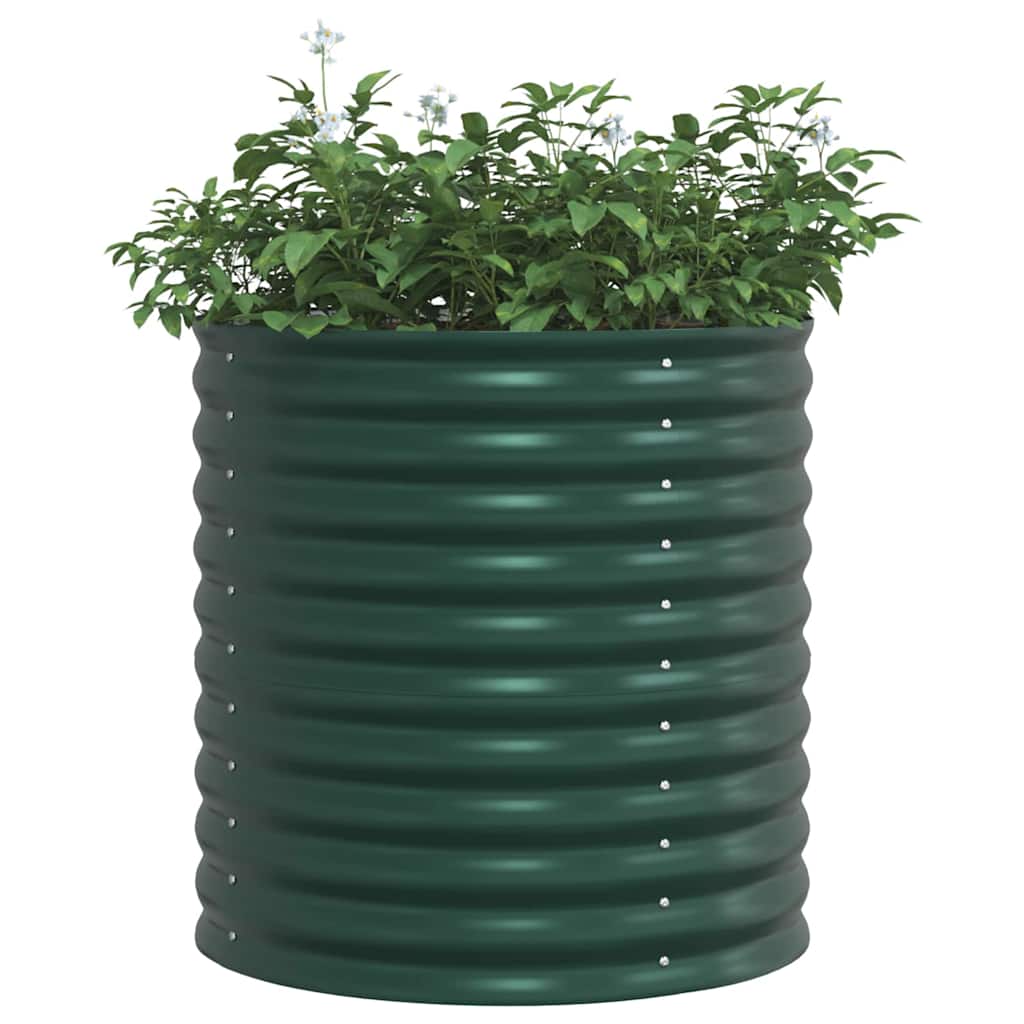 Garten-Hochbeet Grün 80 x 80 x 81 cm Stahl